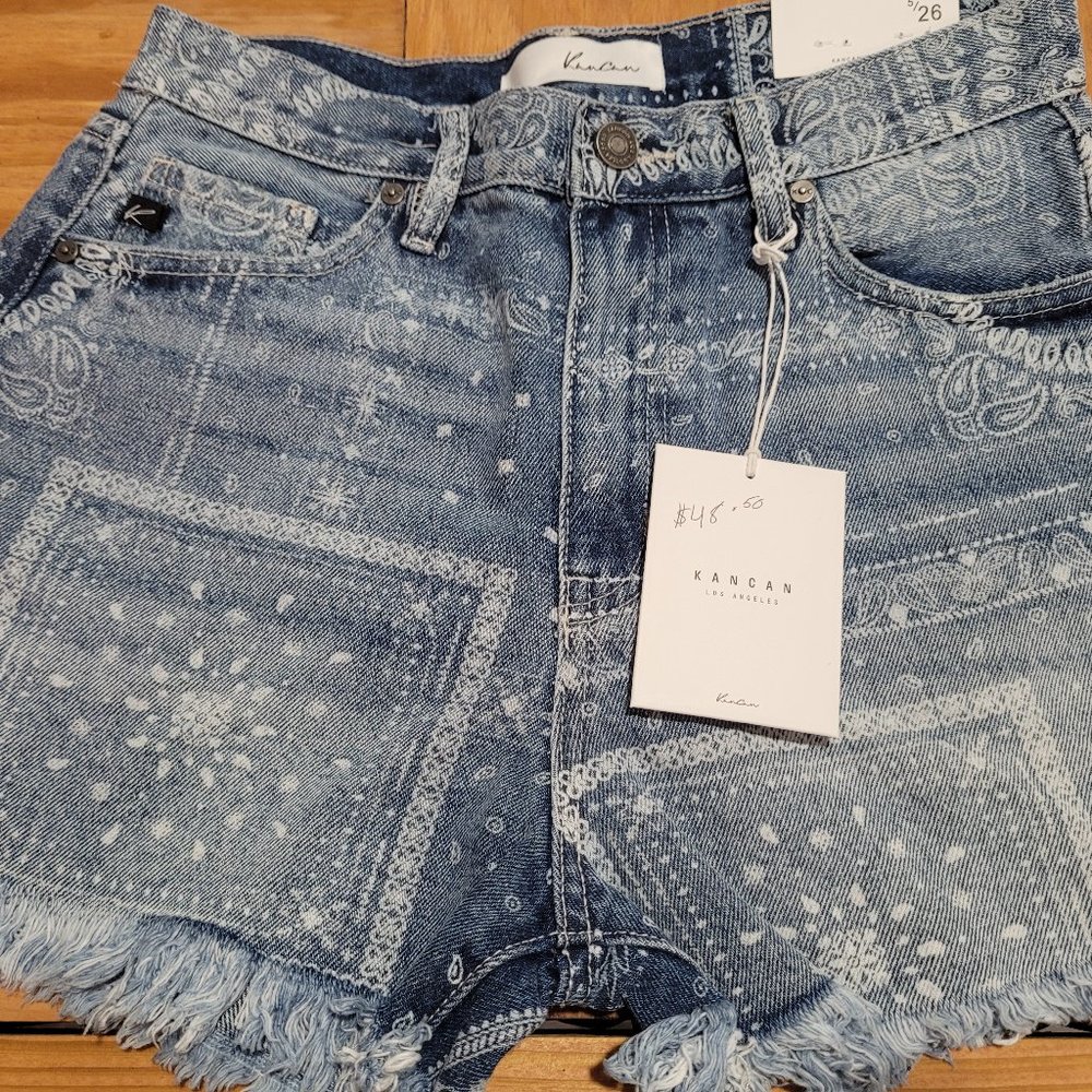 New with tags Kancan Bandana shorts